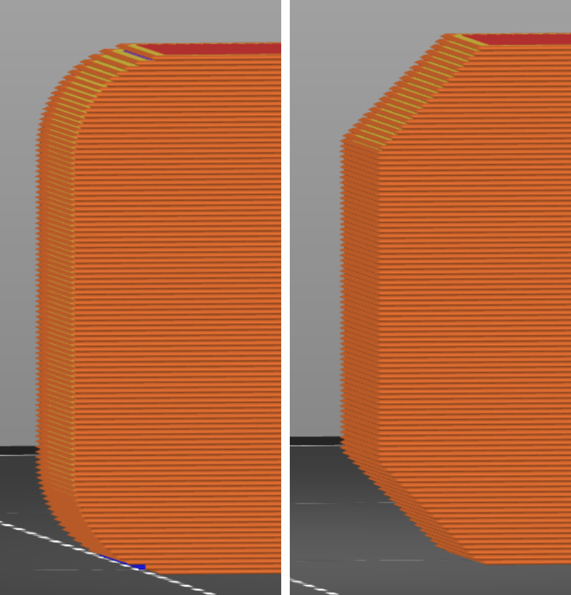 fillets and chamfers horizontal