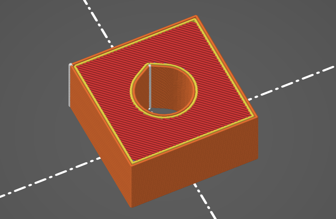 teardrop for perimeter seam placement