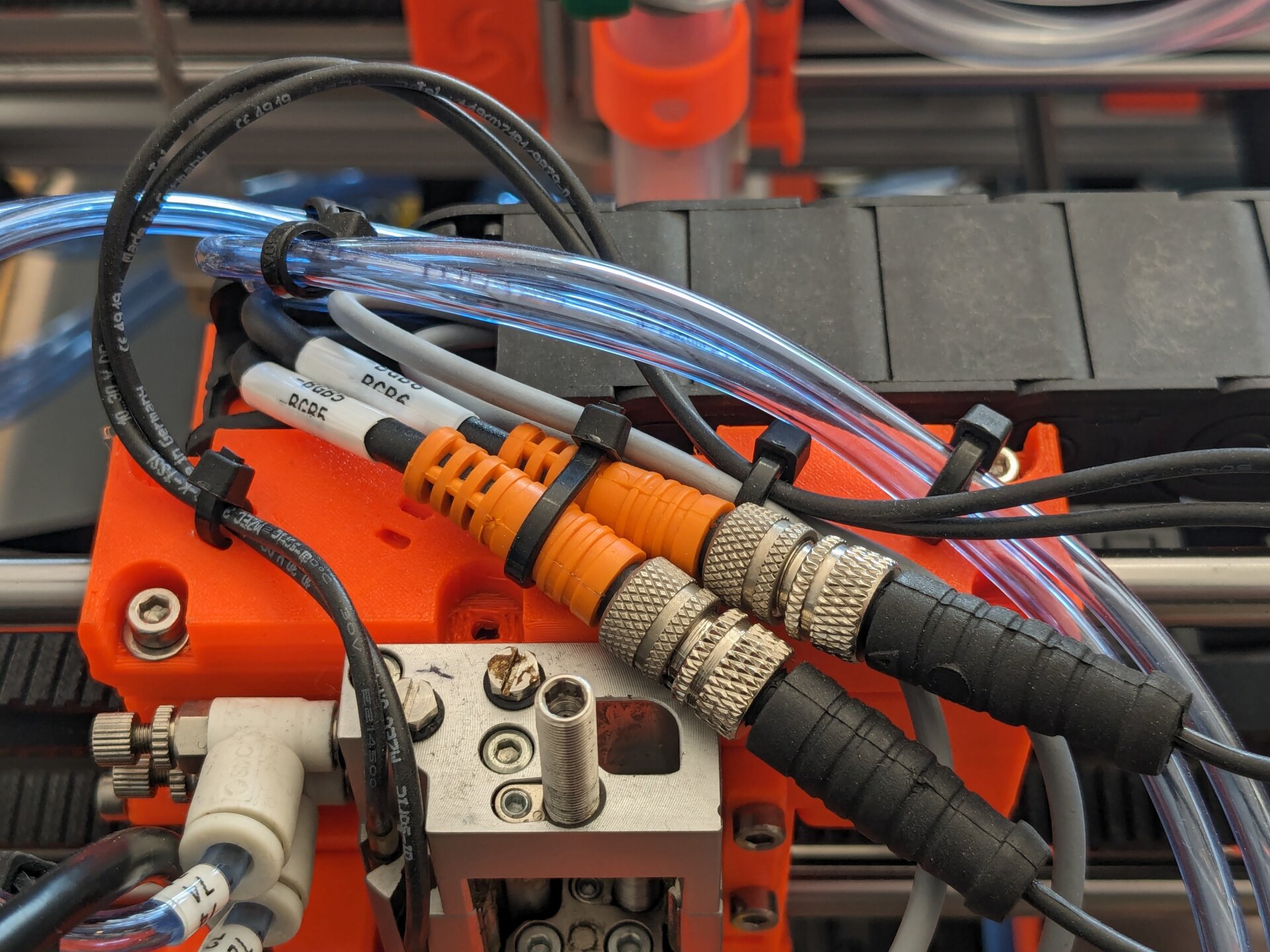 zip tie channels on a real part