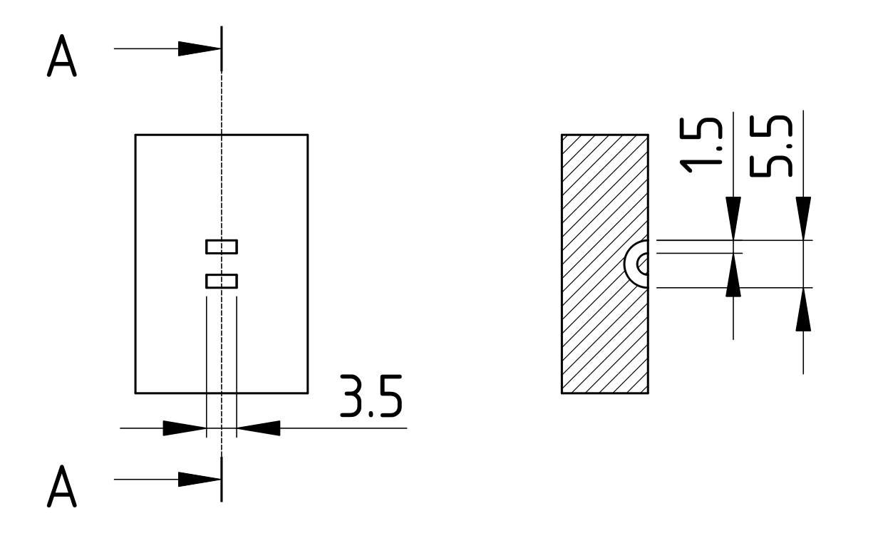 zip tie channel dimensions